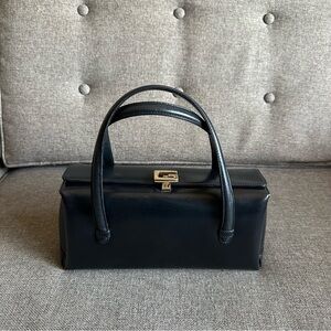 Vintage Gucci black top handle bag